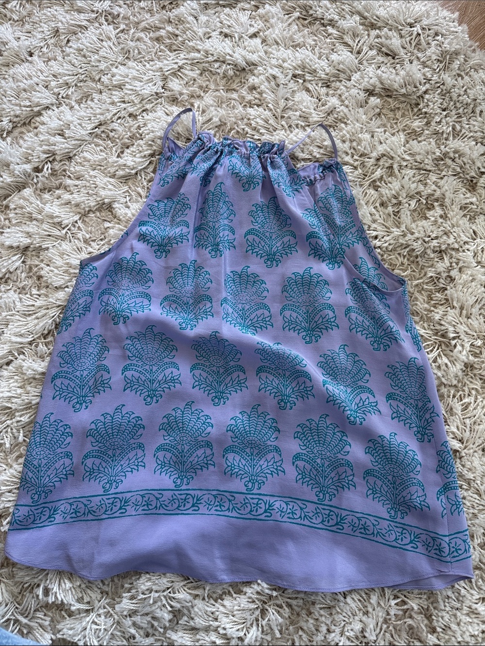 HD in Paris Anthropologie Lavender Silk Halter Camisole Petite 2P - Picture 5 of 7